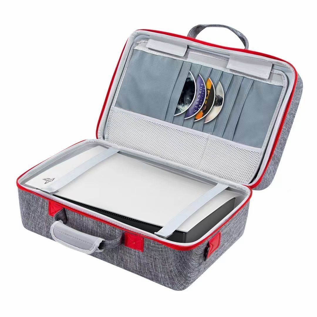 Hard Travel Carrying Case for Shockproof Storage Bag Compatible Slim Controllers/Disk Digital Edition/Cords and Other Accessories