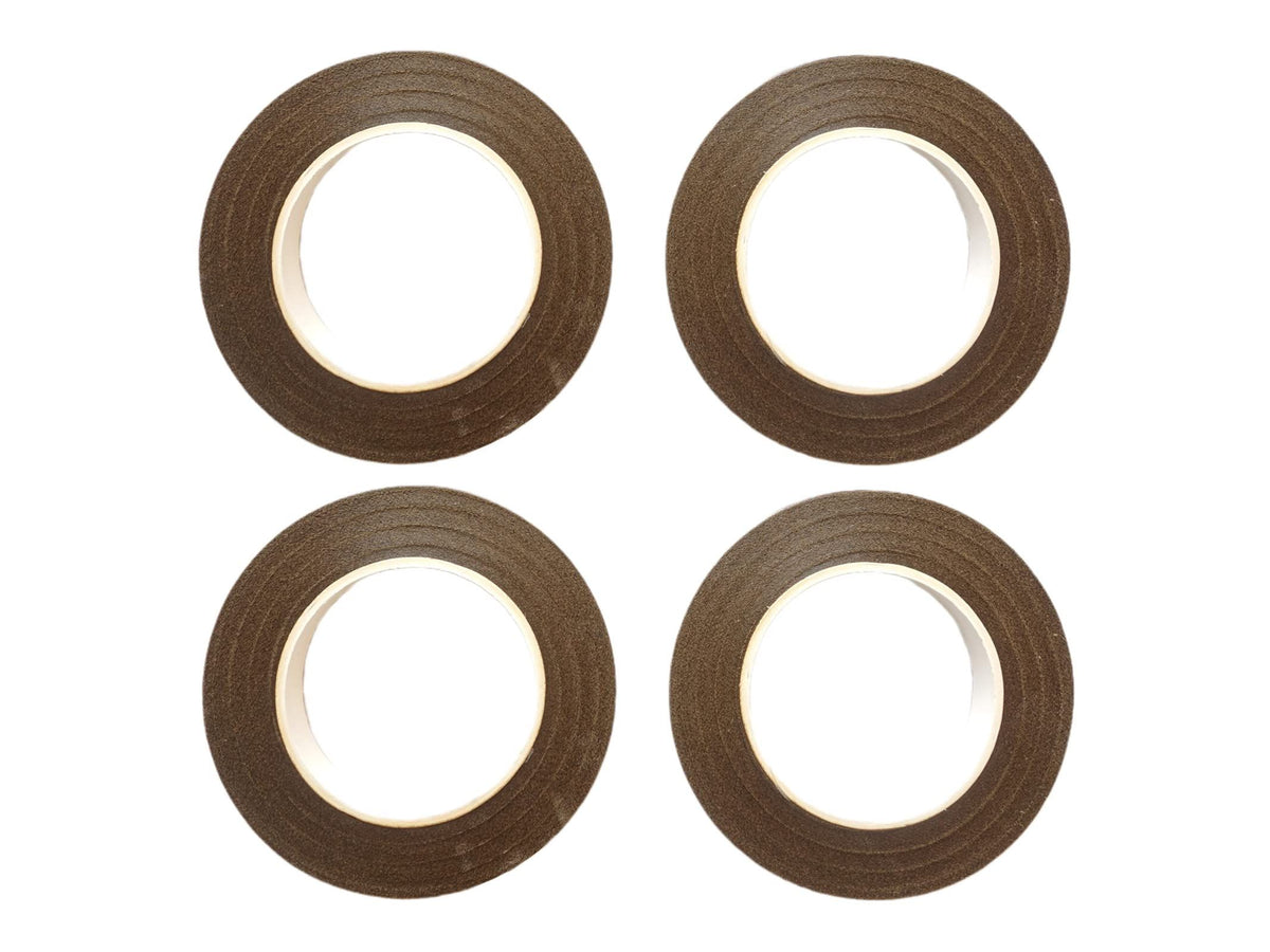 Floral Tape 0.43 inch Flower Tape Brown Floral Tape for Bouquets Floral Arranging Stem Wrap Craft (Brown, 22yards)