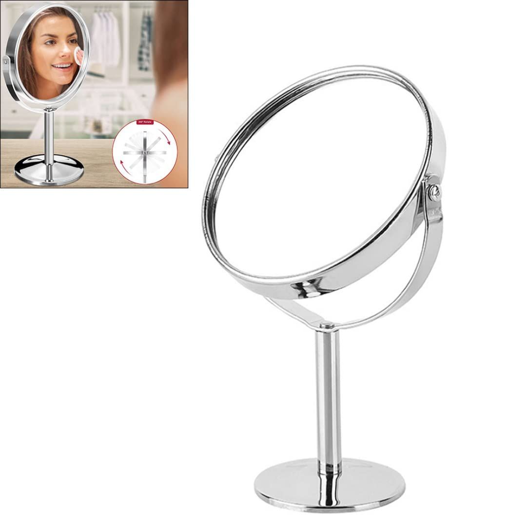 Vanity Makeup Mirror Two-Sided Swivel Vanity Mirror Magnification Makeup Standing Mirror Tabletop Vanity Mirror Beauty Tools