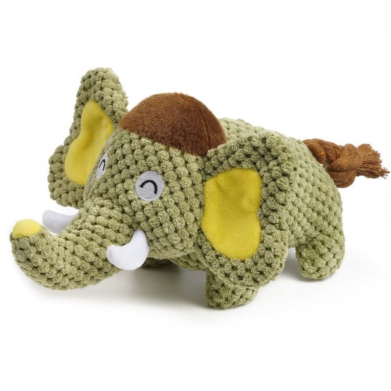 Dog Plush Toy Squeaky Dog Toy Indestructible Stuffed Dog Toy Dog Teething Toy Fun for Indoor Puppies and Senior Pups, Plush