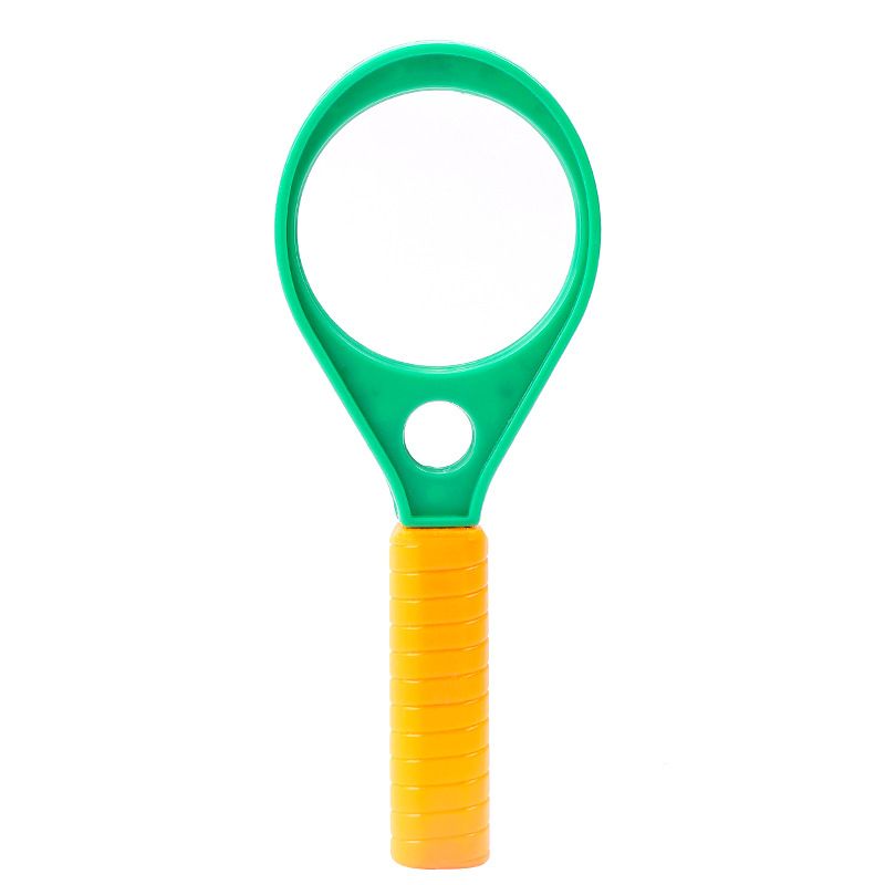 Children Holding Plastic Glass Cute Primary School Practical Stationery Classroom Observation School Supplies Magnifier-Children