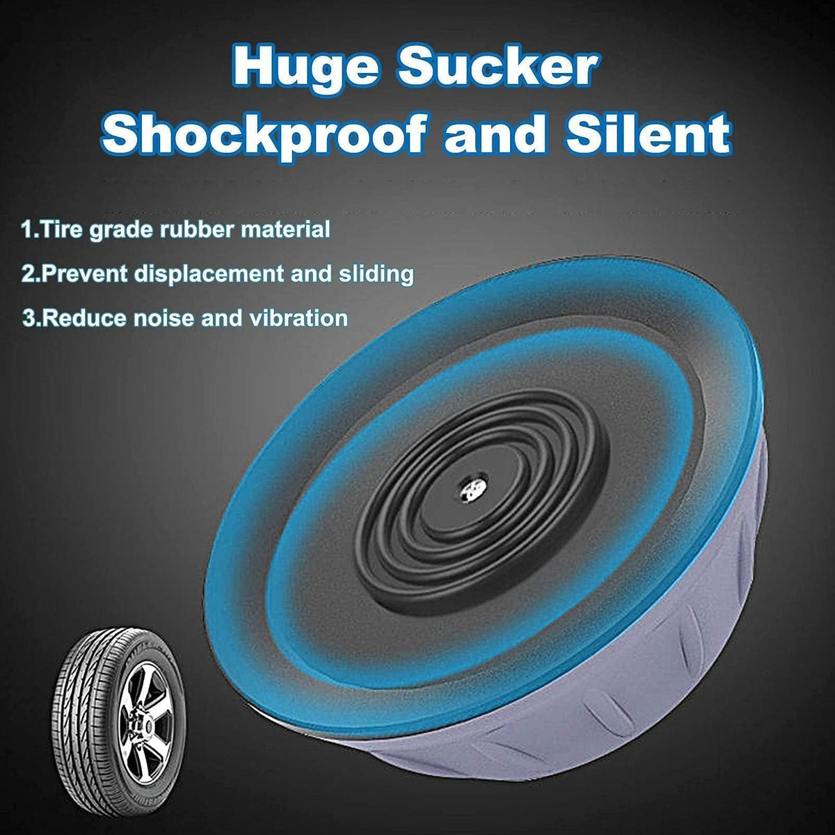 4pcs Universal washing machine foot pad, anti slip, shockproof, noise reducing, moisture-proof, foot pad, furniture, refrigerator