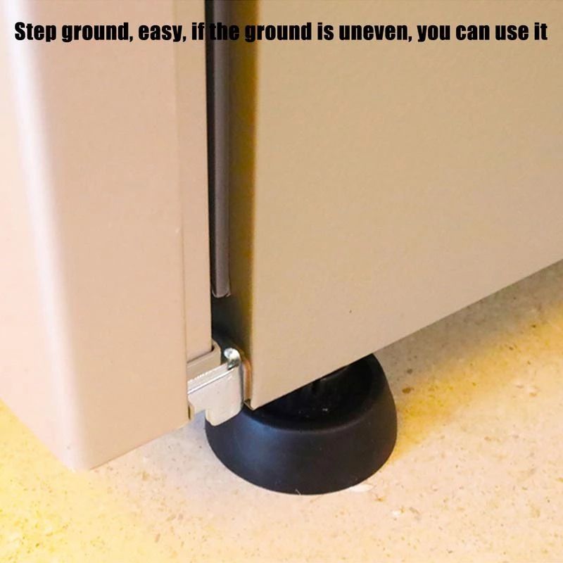 4pcs Washing machine floor mat height pad rubber furniture table and chair floor mat anti slip floor mat washing machine shock pad