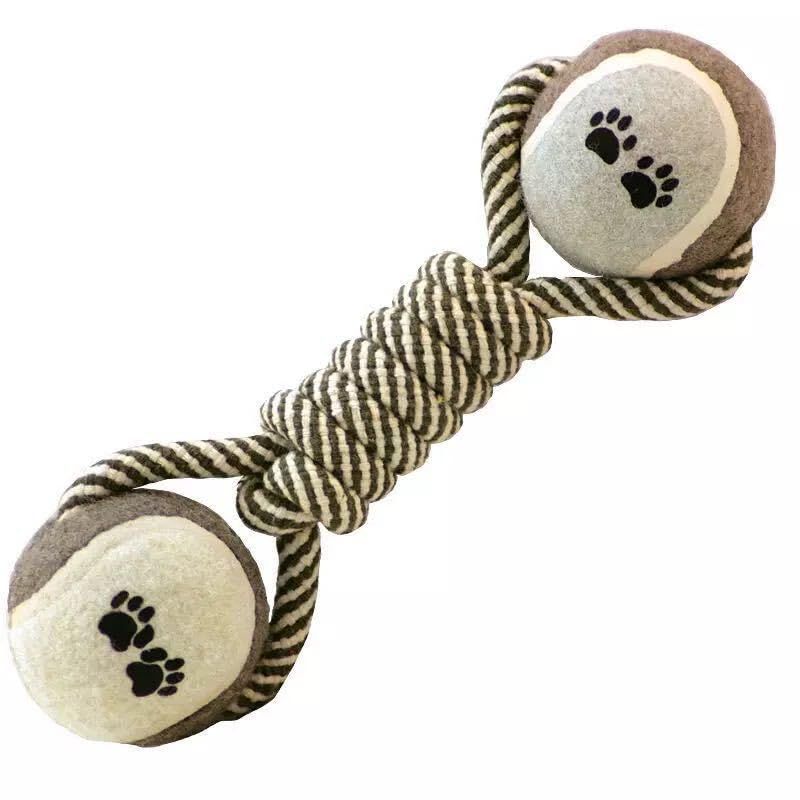 Durable Dog CHEW Toy for Medium to Large Dogs, Interactive Dumbbell Shaped Knot Rope Combination, Aggressive Dog Rope Toy