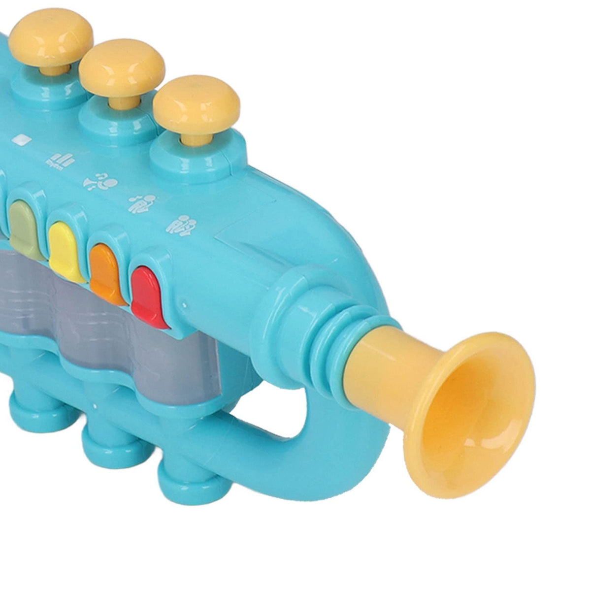 Play Toy Trumpet and Toy Saxophone Set for Kids Safety Tested Dynamic Lighting Effect Musical Instrument Horn Toy