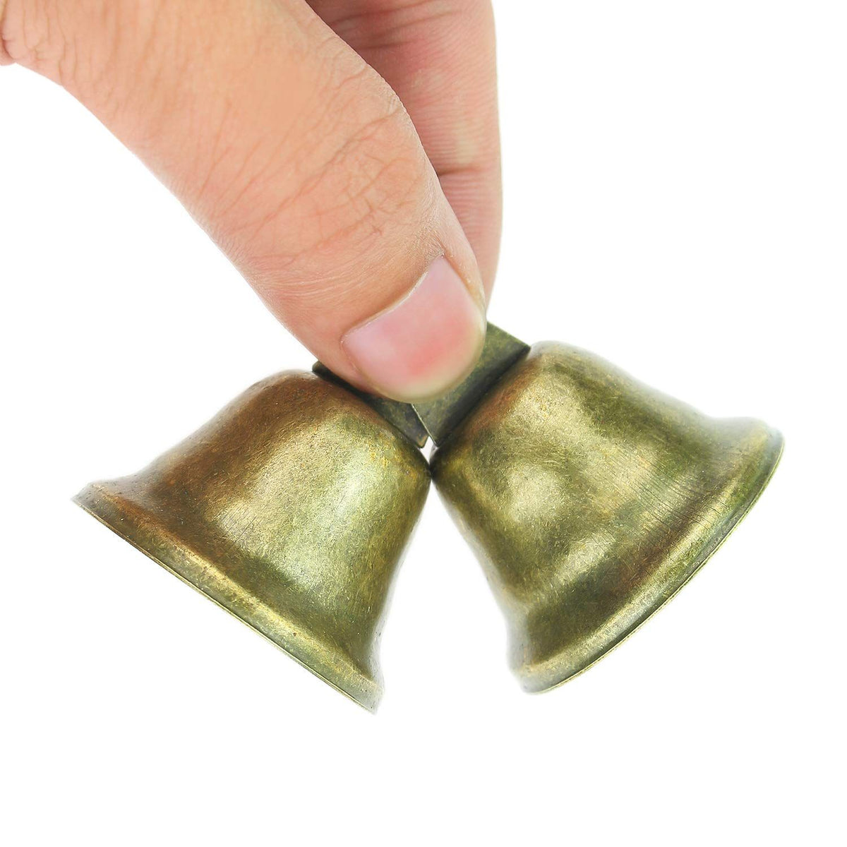 40 Pieces 38mm/1.5inch Vintage Jingle Bells Bronze Tone Bells Brass Bell Hangings for Christmas Wind Chimes Making Crafts