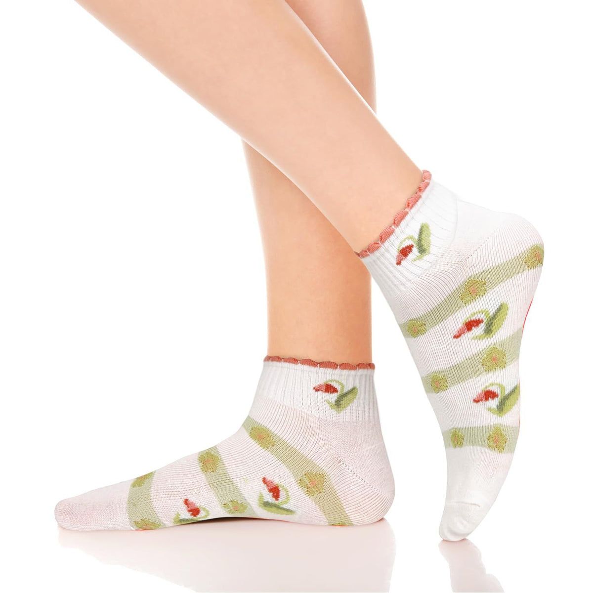 5pcs Women Fun Animal No Show Socks Non Slip Girls Cute Cat Short Socks Novelty Colorful Patterned Low Cut Socks Mom Gifts