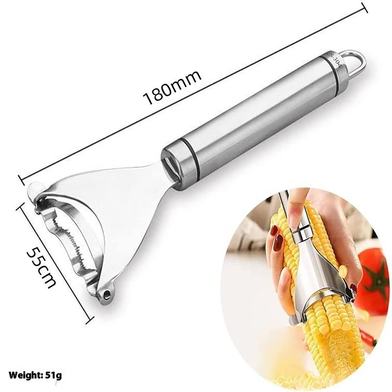 Corn Peeler Stainless Stee Corn Cob Stripper Tool Corn Thresher from the Cob, Removes Corn Kernels From Corn Cobs In Seconds