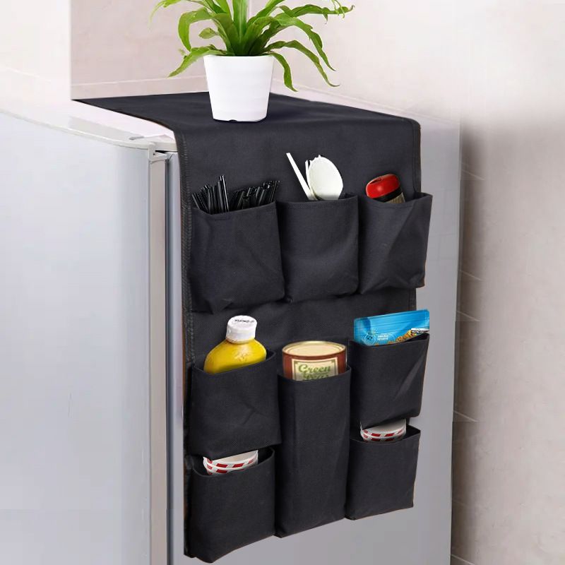Dorm and office Double Over the Fridge- College Dorm Room Essentials for College Students Boys, Girls - Pockets Flatware