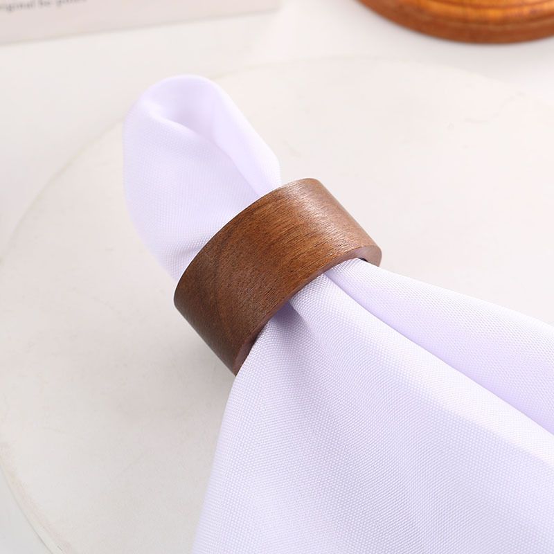 Wooden Napkin Ring for Weddings Dinner Parties or Every Day Use  Use Fashionable and versatile tabletop napkin buckle