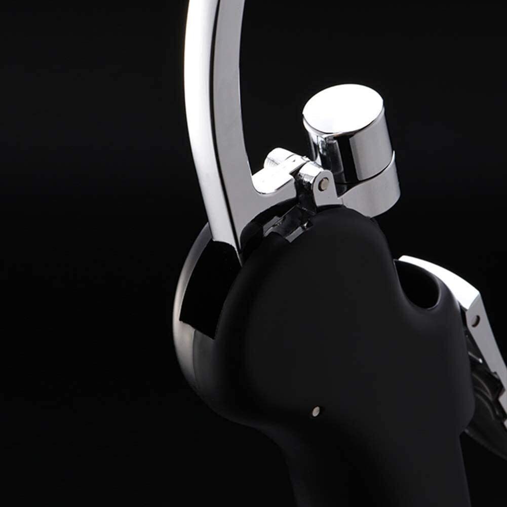 Stainless Steel Wine Opener Compact Vertical Corkscrew Wine Bottle Opener with Foil Cutter Creative multifunctional set