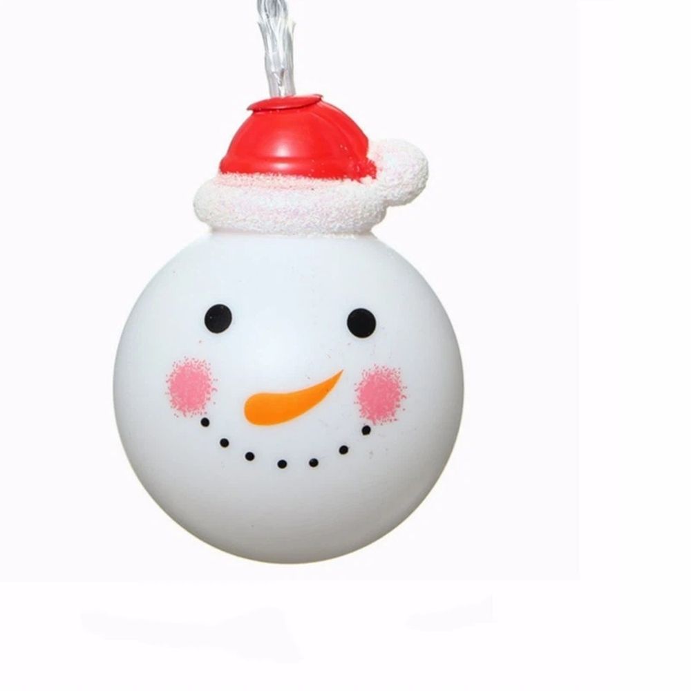 Christmas String Lights Snowman String Lights Waterproof Fairy Christmas Lights Battery-Powered Decoration