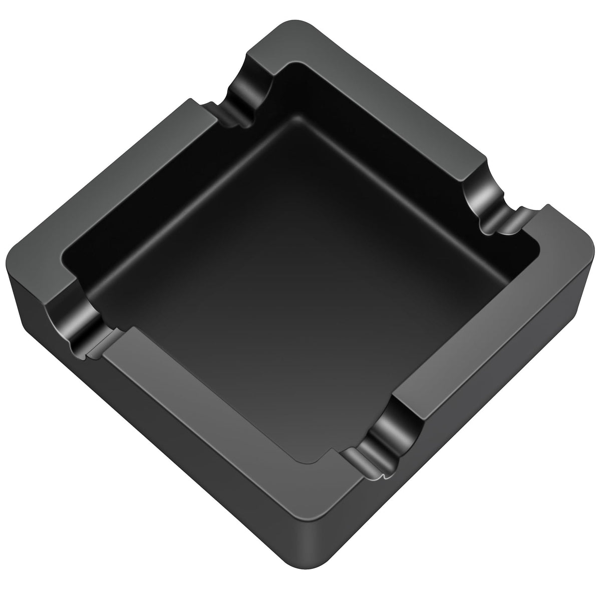 Cigar Ashtray Big Ashtrays for Cigarettes Outdoors Large Black Dual-use Rest Unbreakable Silicone Cigar Cigarette Ashtray