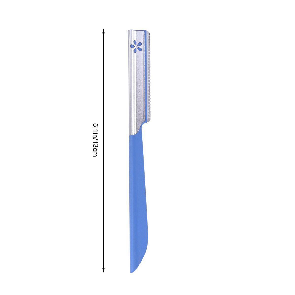 5pc Straight Edge Travel Razors For Bags Grooming Kit Blade Trimmer For Men After Black Color Dye Balm Oil Wash Replacement