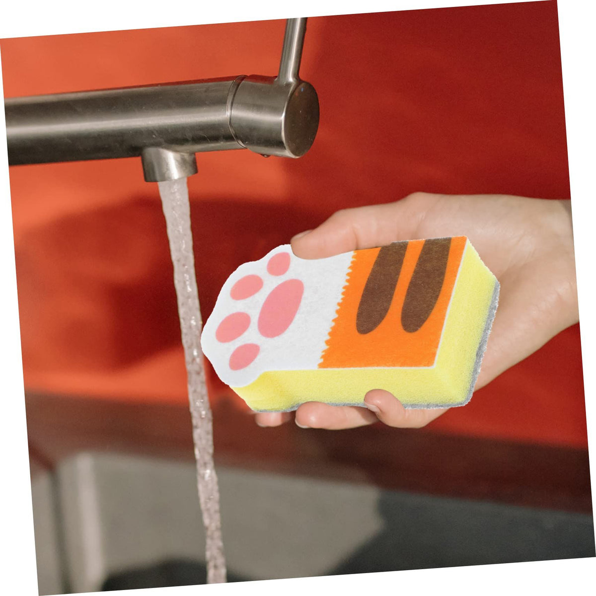 Cat Claw Sponge Wipe Kitchen Cleaning Brush Dust Wipes Microfiber Dish Cleaning Sponge Window Cleaner Home Clean Accessories
