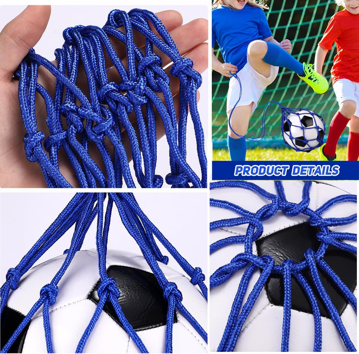 2PCS Football Kick Trainer, Soccer Return Trainer, Hands-Free Football Kick Throw Solo Practice Training Aid, Adjustable