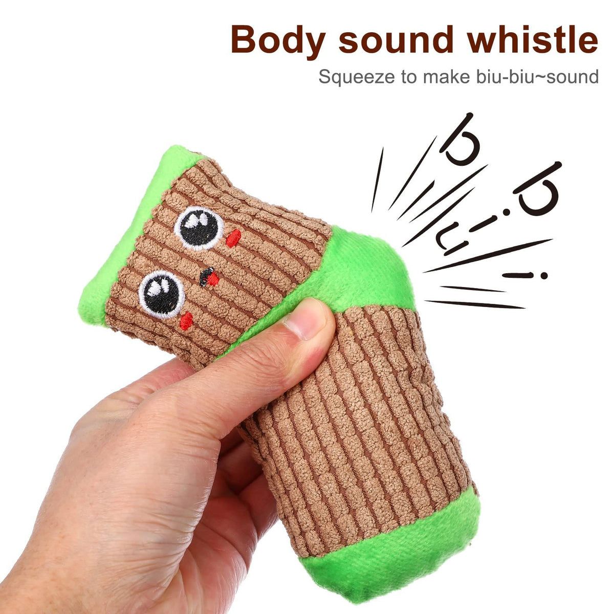 Squeaky Toys Plush Chew Toys for Dogs Animal Stuffed Toys for Dogs Cotton Animals Dog Toys Sock Shape Design Toy