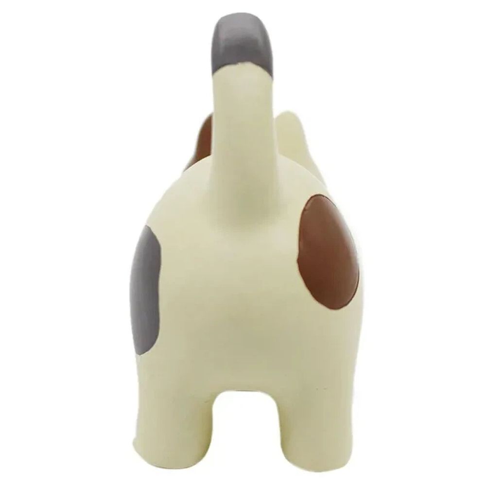 Lazy Cat Desktop Phone Stand Black  Tablet Universal Stand Decoration，Cream Cat with Brown Ear Patch Smartphone Stand