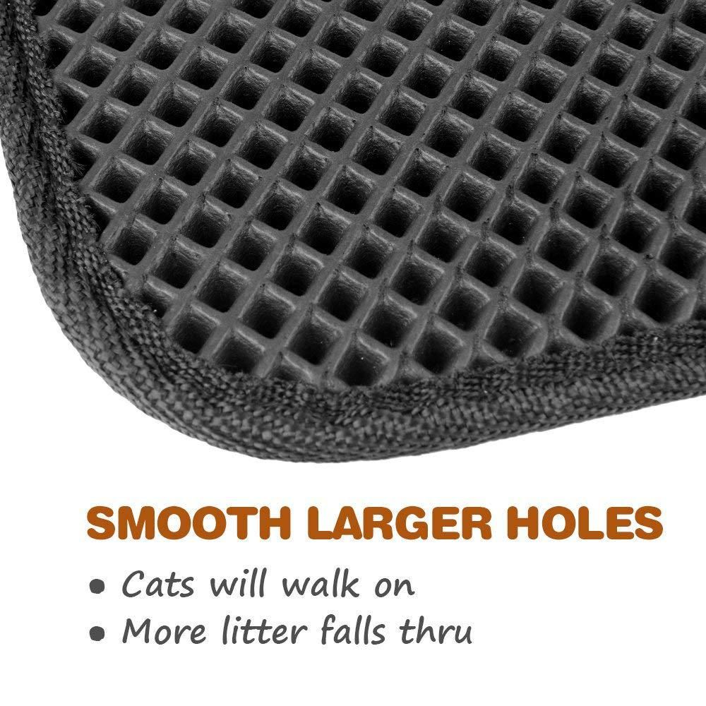 Cat Litter Ma Pet Cat Litter Mat Ouble-Layer Cat Litter Trapper Mats with Waterproof Bottom Net Litter Cat Mat Layer cat pad