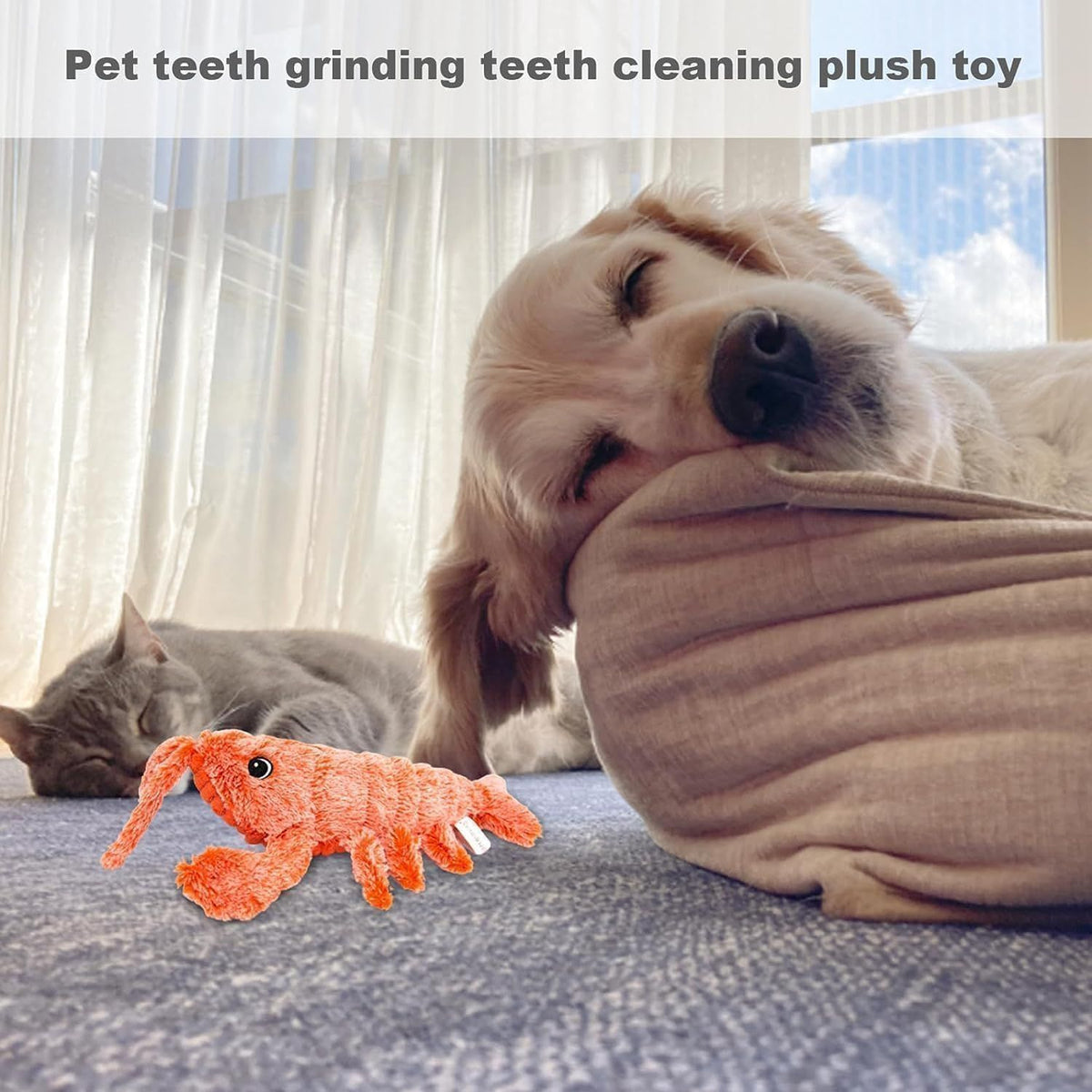 Interactive Dog Toy Lobster, Wiggly Lobster Dog Toy, Wiggly Lobster Interactive Dog Toy, Furry Fellow Dog Toy Lobster