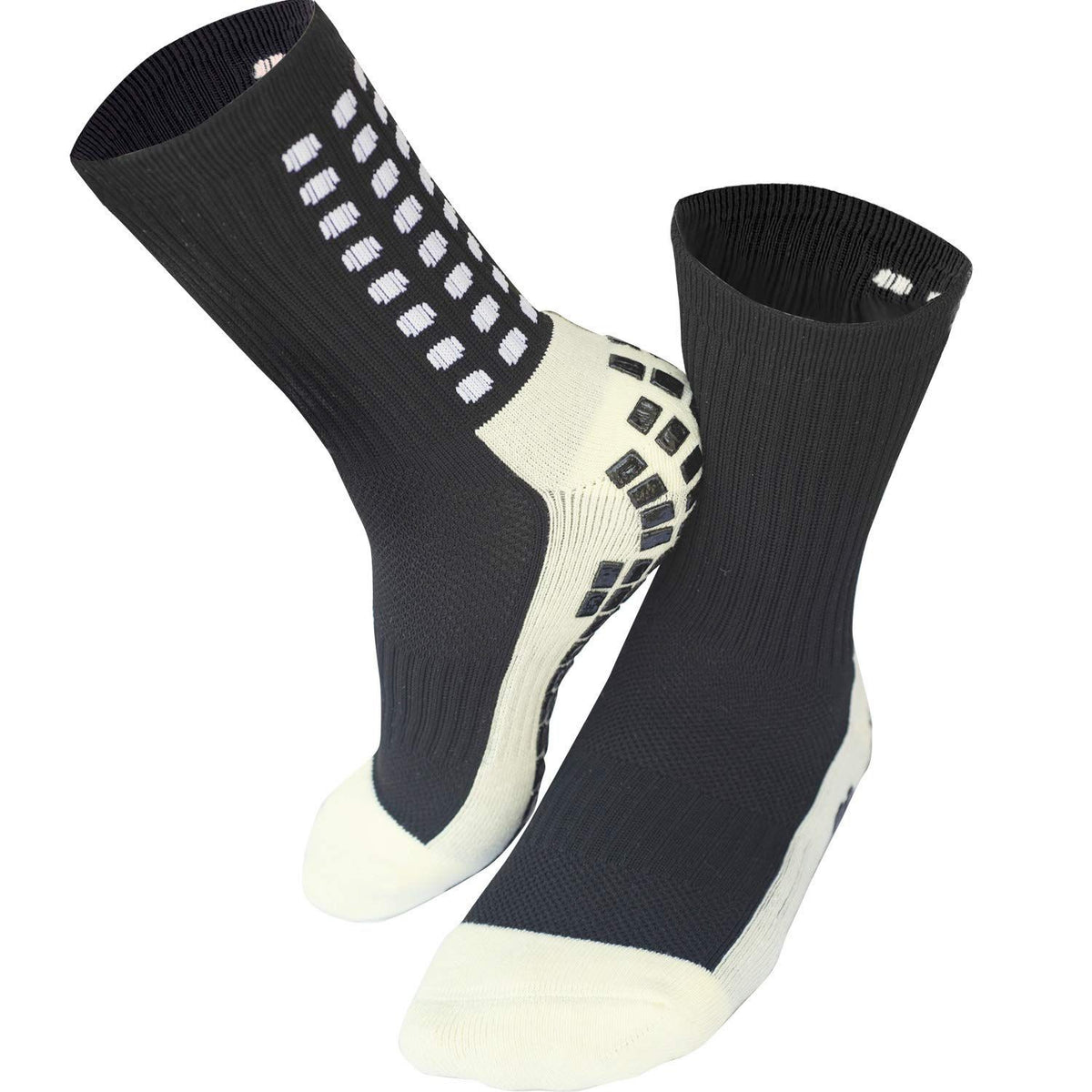 2 Pair Anti Slip Soccer/Football/Basketball/Hockey Yoga Sports Socks with Grips for Adults Shoe (2 Pair Anti Slip Ankle Socks)