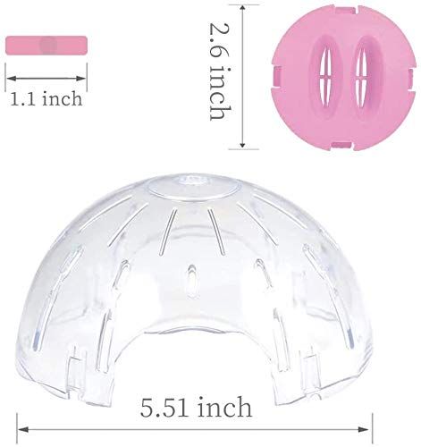 Hamster Ball Clear Plastic Sport Ball for Hamster Running Exercise Ball with Stand Small Pet Rodent Guinea Pig Mice