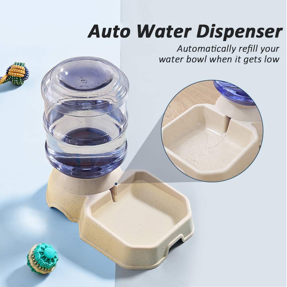 Plastic pet water dispenser, automatic feeder，elf Feeding for Small Large Pets Puppy Kitten Rabbit Bunny