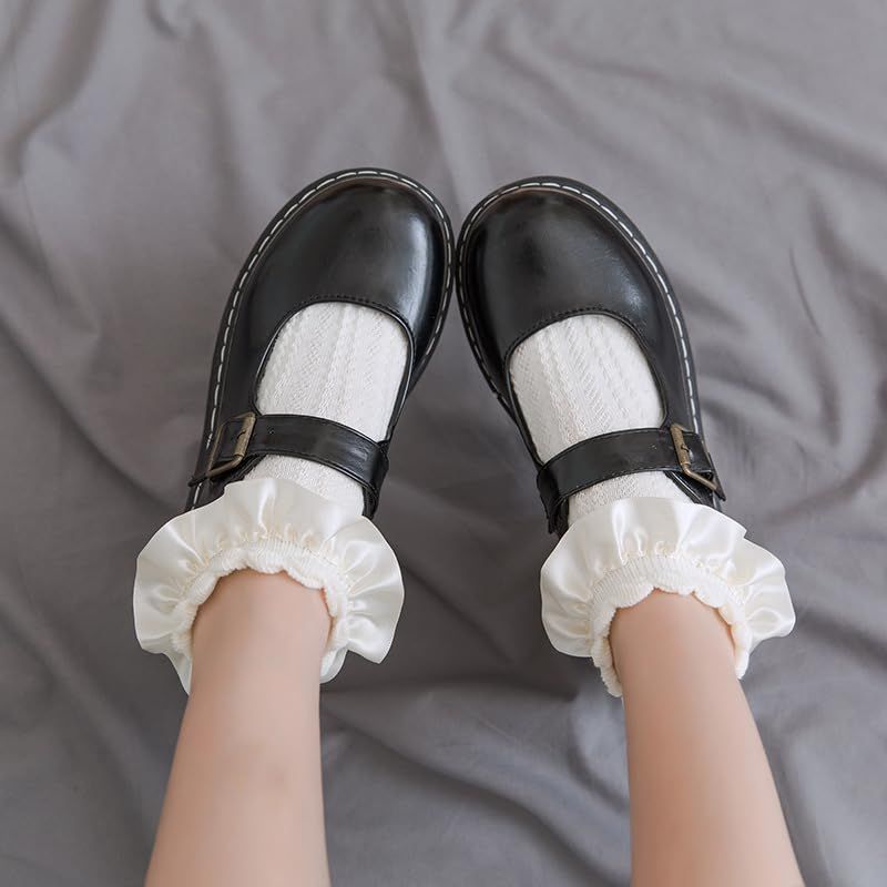 1Pairs Lace Cotton Socks Girls Lace Socks Girls Ruffle Socks Ruffle Socks for Toddler Girls Short Socks