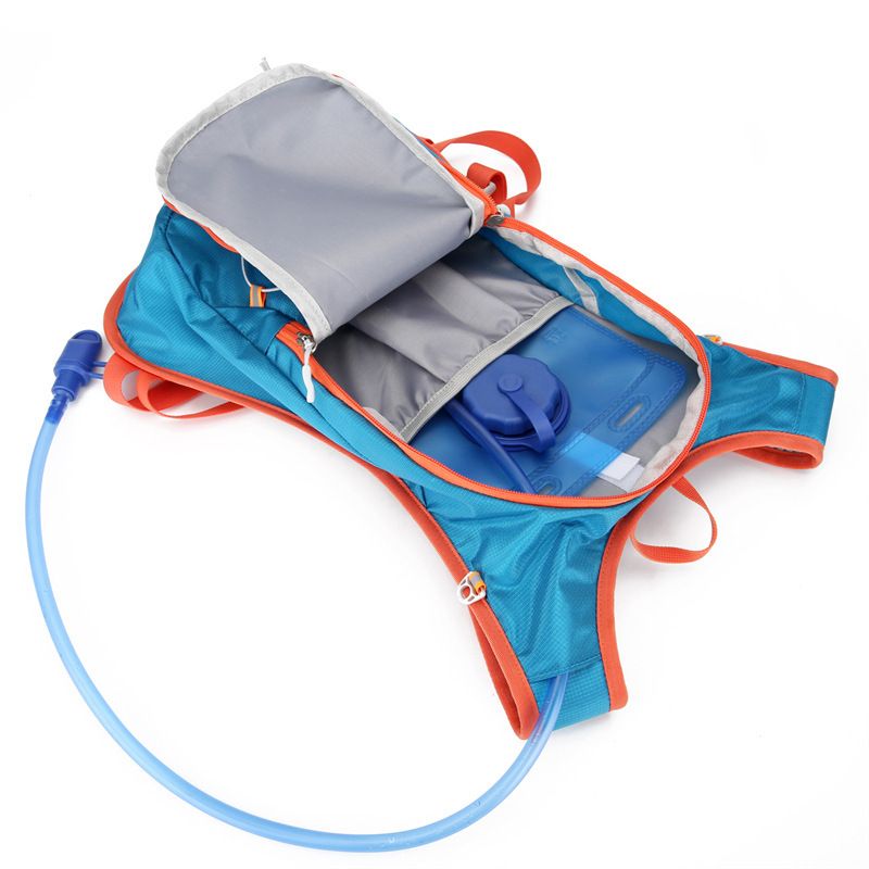 Multifunctional Lightweight Cycling Backpack, 2L Hydration Backpack, Hiking and Mountaineering Bag-blue