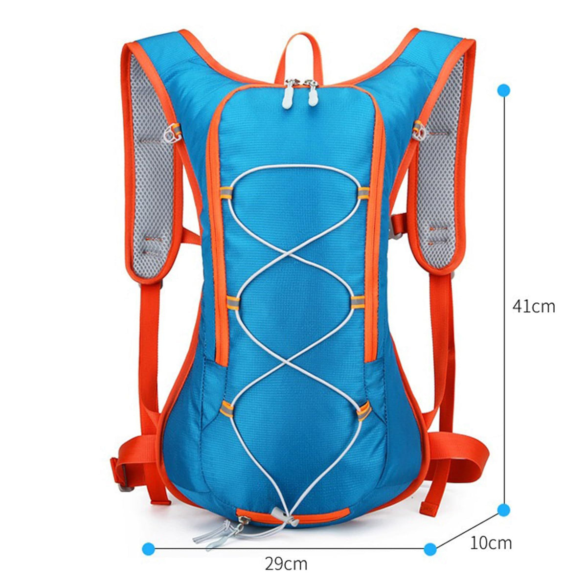 Multifunctional Lightweight Cycling Backpack, 2L Hydration Backpack, Hiking and Mountaineering Bag-blue