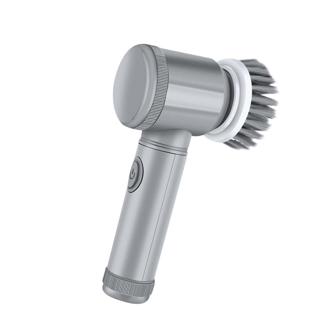 Clearance！ Electric Scrubber Electric Cleaning Brush Cordless Power Scrubber With 5 Replaceable Brush Heads Handheld Power Shower Scrubber For Bathtub Floor Wall Tile Toilet Dish Towels For Kitchen
