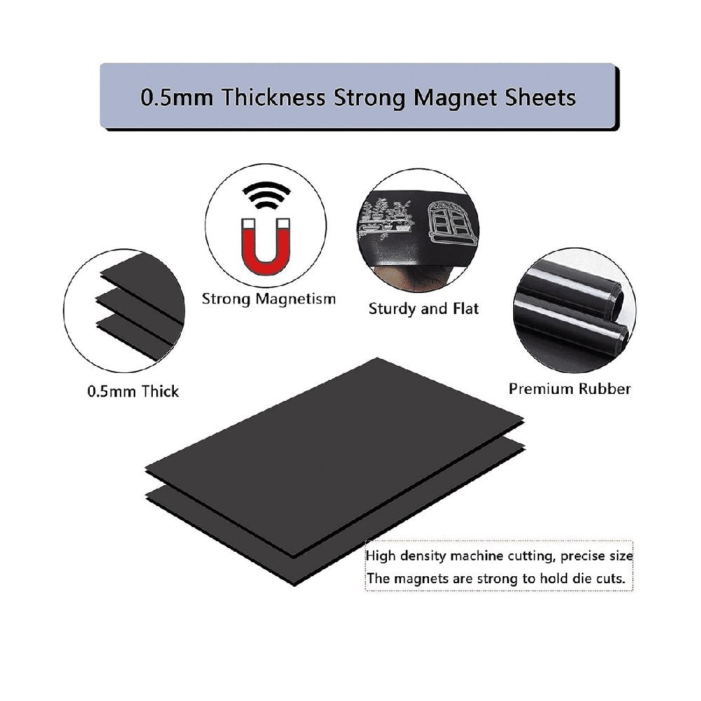 40 Pcs Die Storage Pockets and Magnet, 0.5mm Thickness Magnetic Sheets for Storage, Craft Envelopes