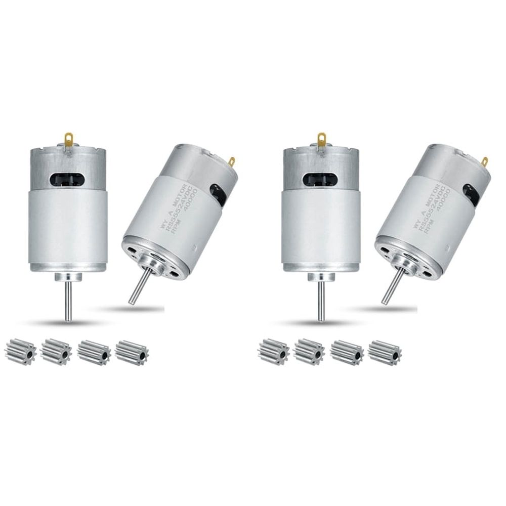 24V 40000RPM Electric Motor 4Pc,High Speed Motor RS555 Kids Ride on Toys Car Motors Kids Ride on Car Accessories
