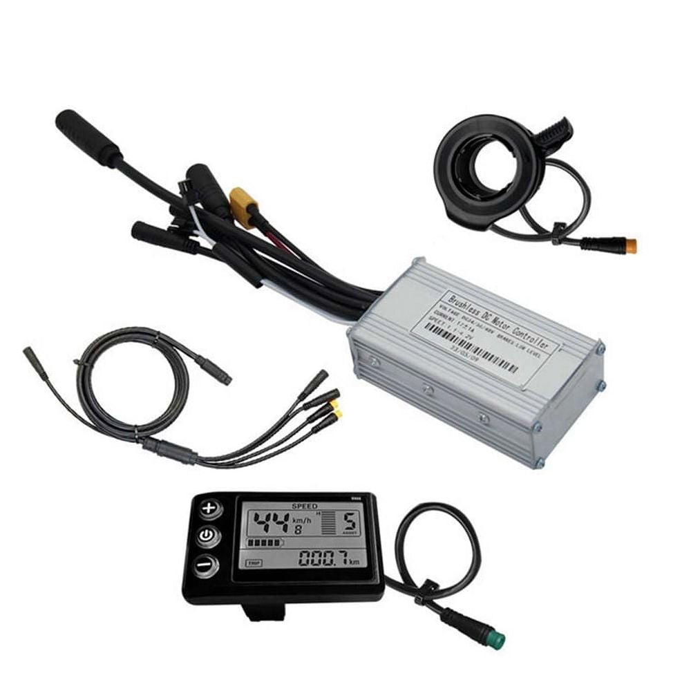 Three Mode Ebike Controller 17A 24V/36V/48V with S866 LCD Color Display Waterproof Connector 350W Motor Conversion Parts