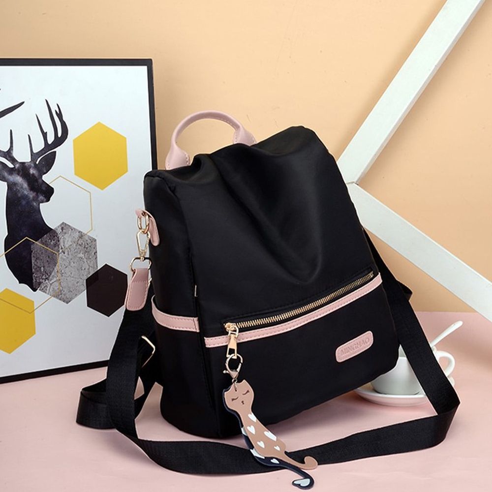 Women Backpack Purse, Small Waterproof Nylon Bag, Lightweight Fashion Casual Travel Shoulder Bag Daypack