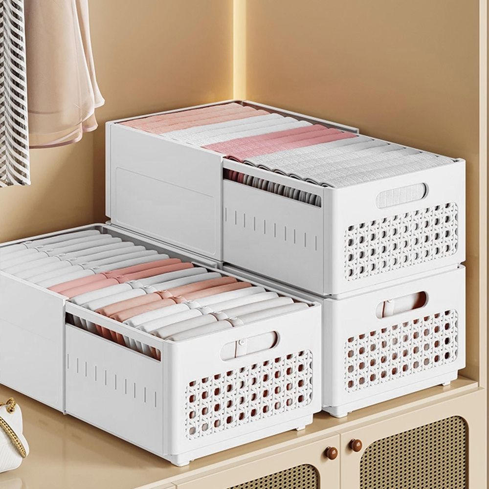 Expandable Storage Boxes, Multi-Purpose Folding Organizer, Drawer Storage Divider For Bedroom, Kitchen And Snack Storage