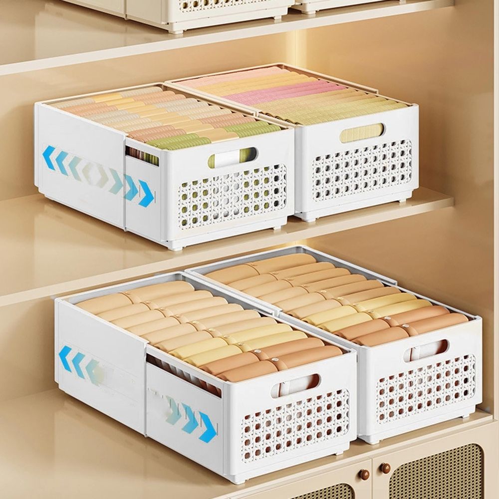 Expandable Storage Boxes, Multi-Purpose Folding Organizer, Drawer Storage Divider For Bedroom, Kitchen And Snack Storage