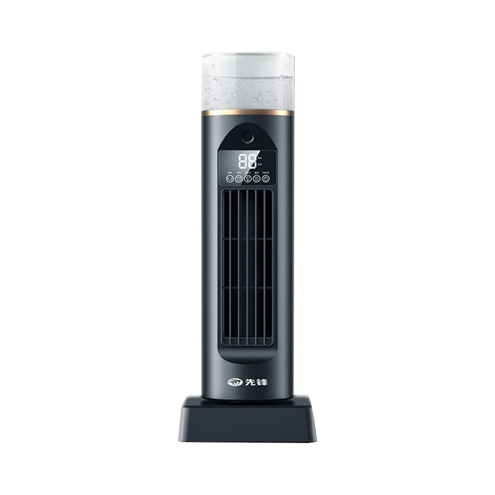 Desktop Spray Tower Fan, USB Cooling Fan with Remote, Portable Air Conditioner Fan for Home Office Desk, Black