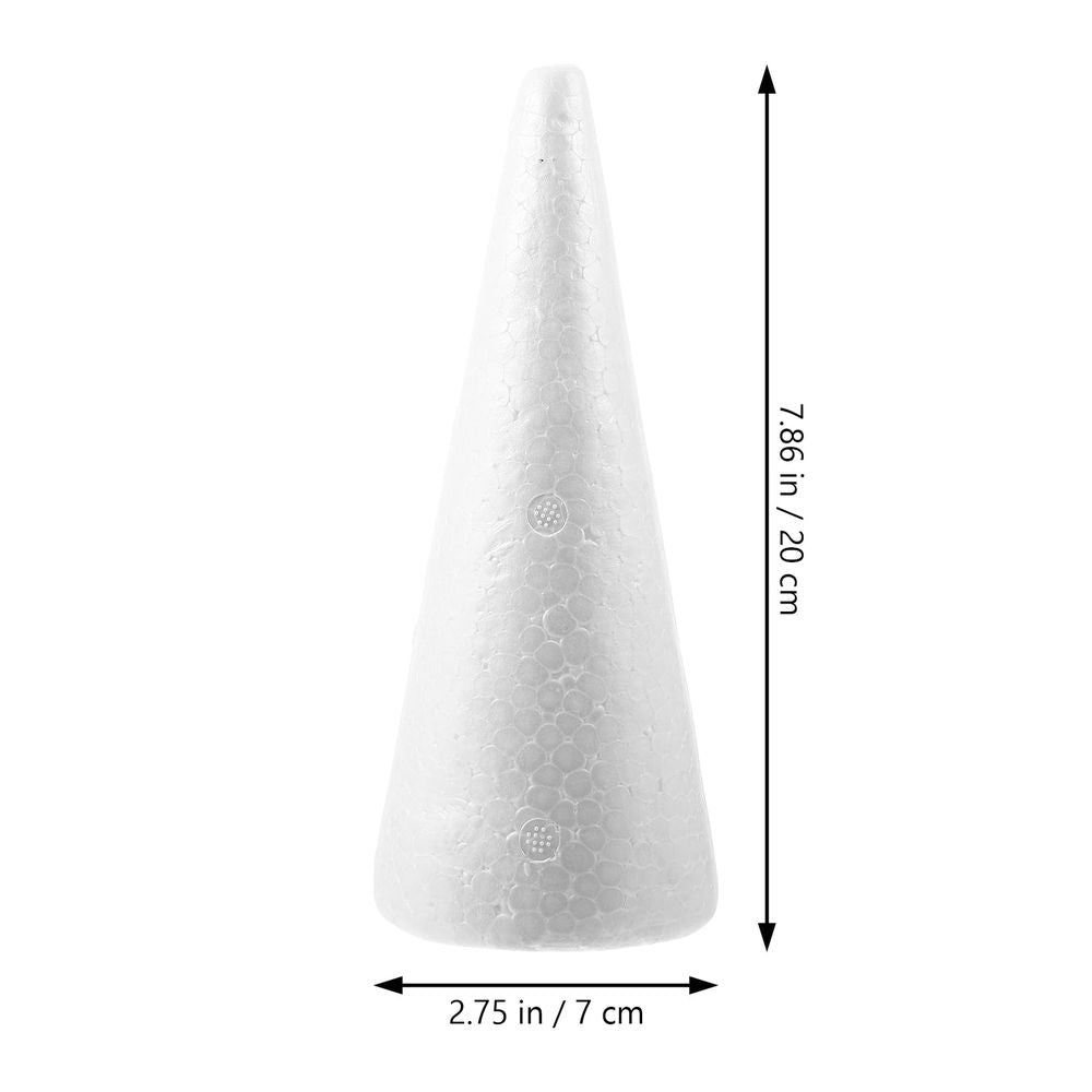 White Foam Christmas Tree Decorations for DIY Crafts and School Projects 16Pcs