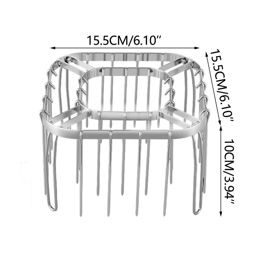 Stainless Steel Air Fryer Skewer Rack with 28 Skewers - Upgrade BBQ Kabob Rack for Even Cooking - Foldable Roasting Rack for Oven and Grill - Dishwasher Safe Food Grade  kebab Skewer Stand
