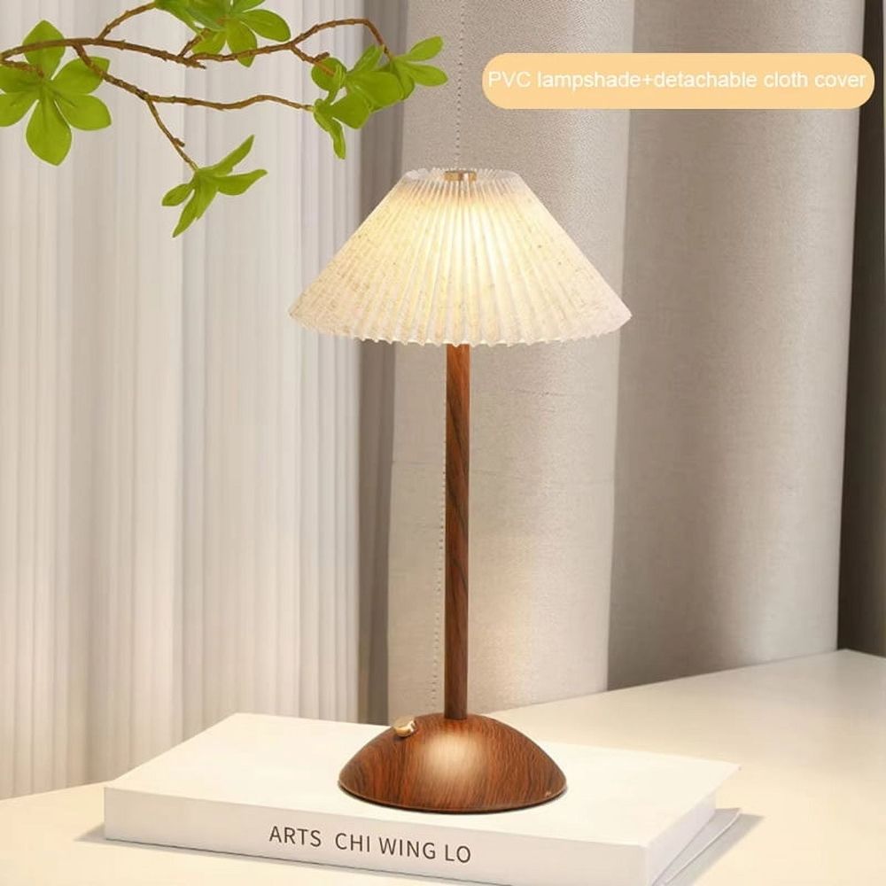 Bedside Sleeping Light 3 Color Dimmable Nightstand Rechargeable Decorative Table with Base Bedroom Living B