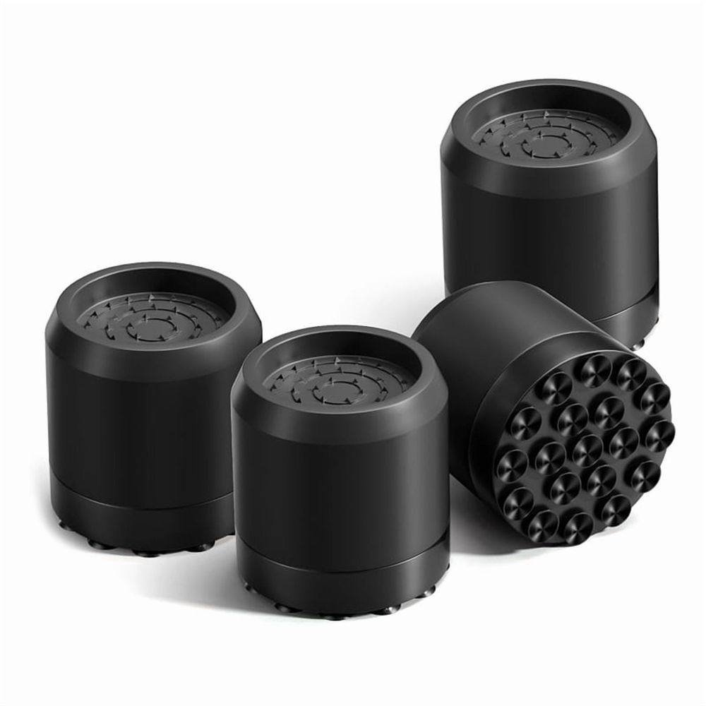 Laundry Room No-Slip 4-Pack Washing Machine Anti-Vibration Pads with Suction Cups