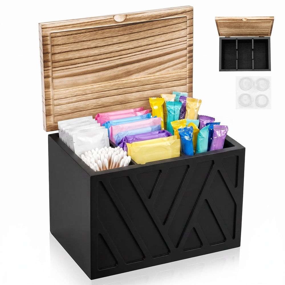 Tampon Holder, Spacious interior, Stylish and Functional, Long Lasting Structure for Toilet Bathroom Accessories