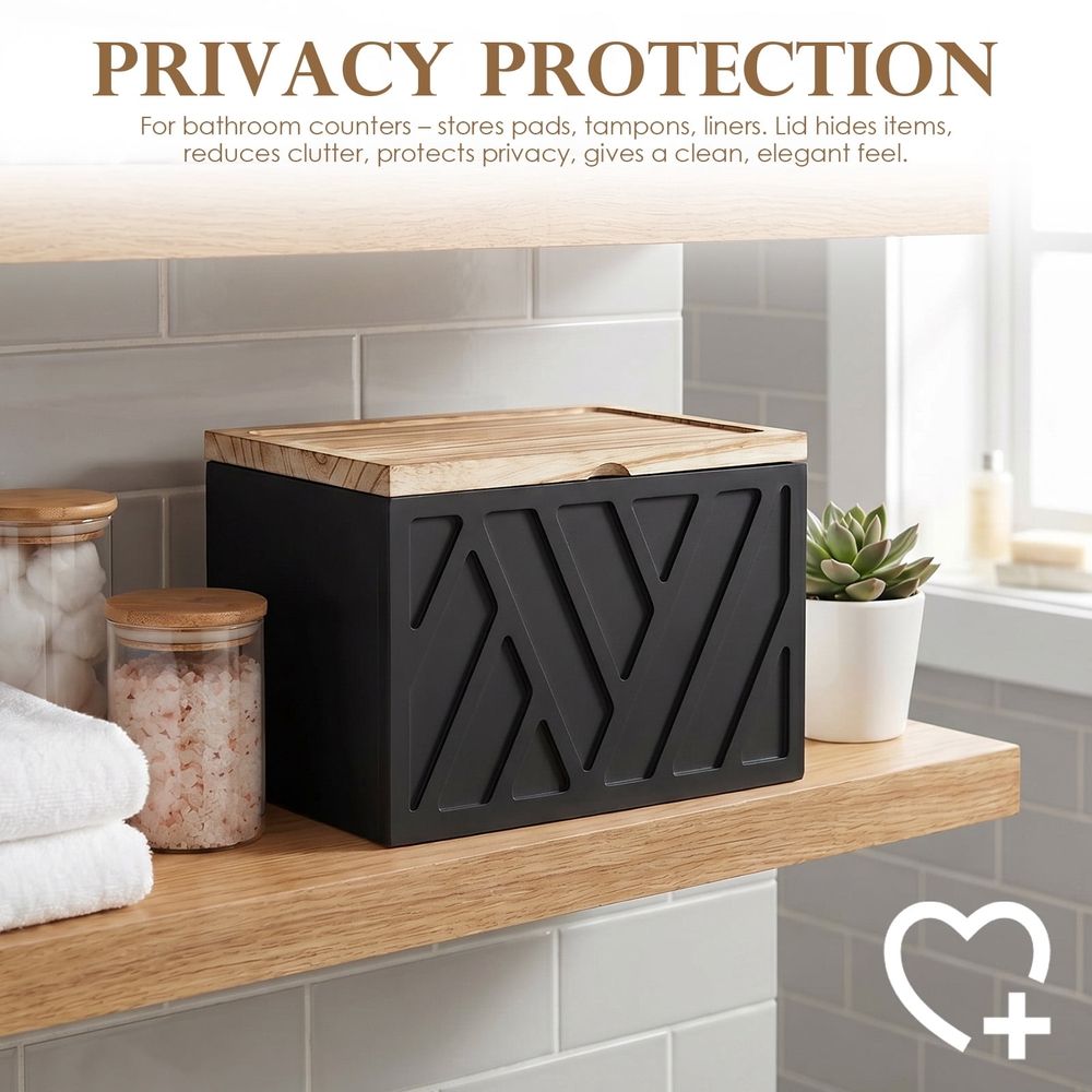 Tampon Holder, Spacious interior, Stylish and Functional, Long Lasting Structure for Toilet Bathroom Accessories