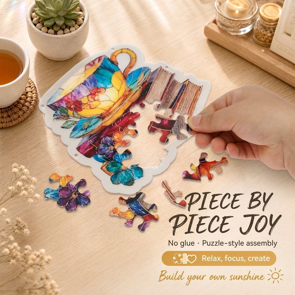 Acrylic Suncatcher Puzzle – Sturdy Construction, Fun DIY Assembly, Ideal Gift for Birthdays, Mother's Day, Christmas & Housewarming