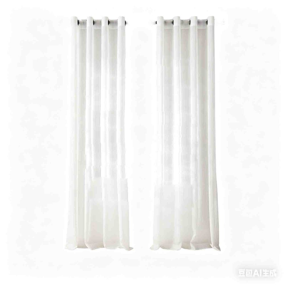 White Sheer Curtains, Striped Window Panels, 39.37x78.74in 2 Pack, 80% Polyester 20% Spandex, Semi Sheer Fabric, Light Filtering Privacy, Living Room Bedroom Balcony
