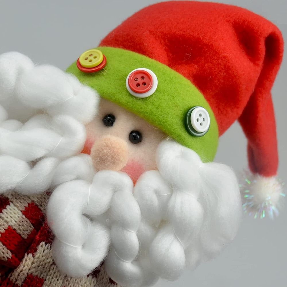Christmas Tree Topper Snowman,Unique Holiday Xmas Decorations Funny Home Decor,Also Be Used As Curtain Tie and Hugger Wine Bottle
