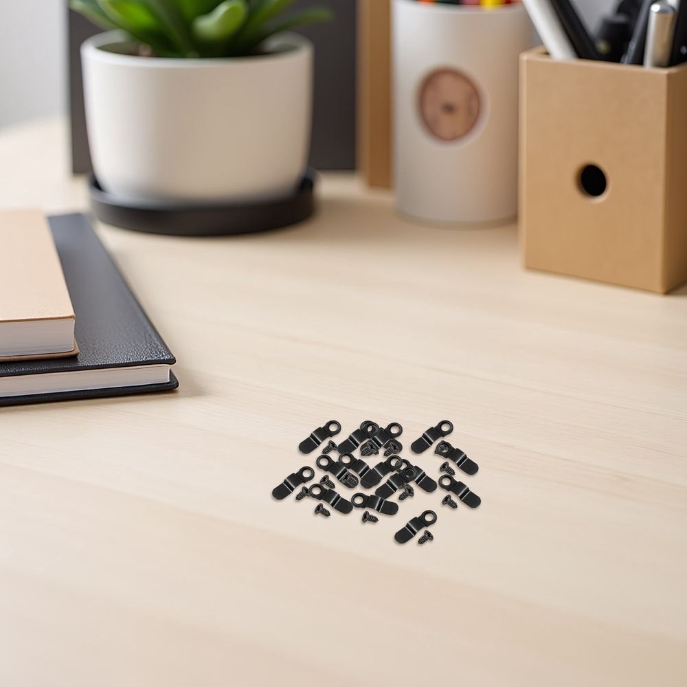 120-Pack Black Metal Frame Turn Button Fasteners for Secure Picture Hanging and Home Decoration