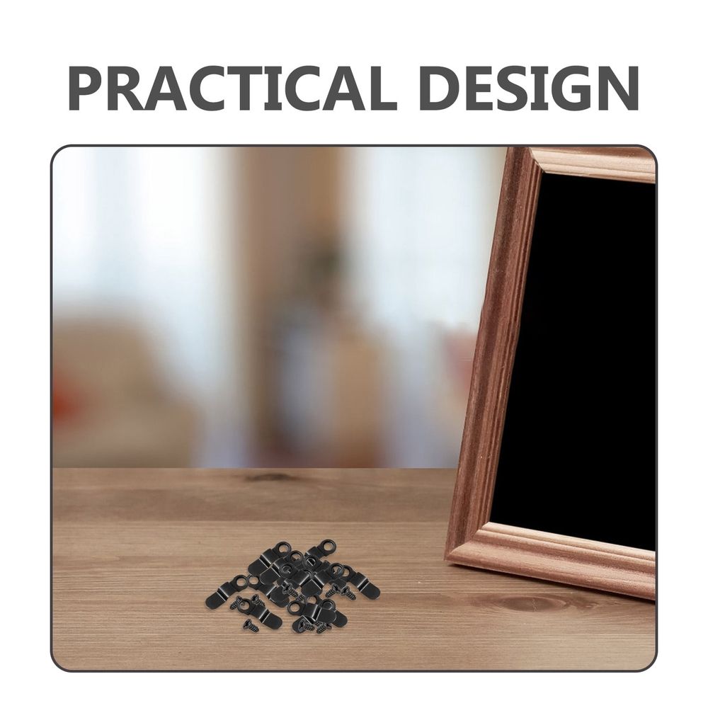 120-Pack Black Metal Frame Turn Button Fasteners for Secure Picture Hanging and Home Decoration