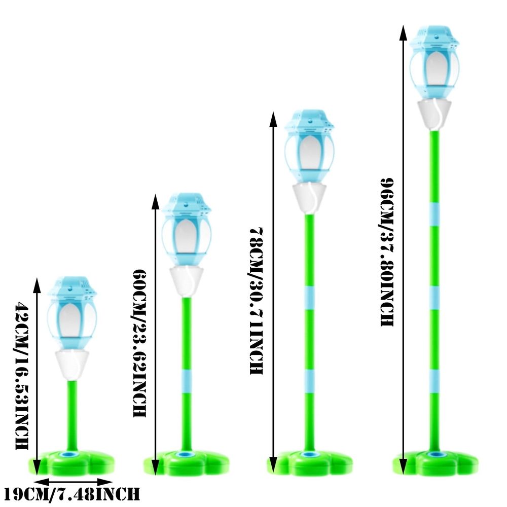 Glow Burst Bubble Fountain — Magic Jet Bubble Machine, Automatic Bubble Machine with Lights & Music, Adjustable Height Bubble Tower for Parties, Birthdays, Weddings & Outdoor Camping(Blue)